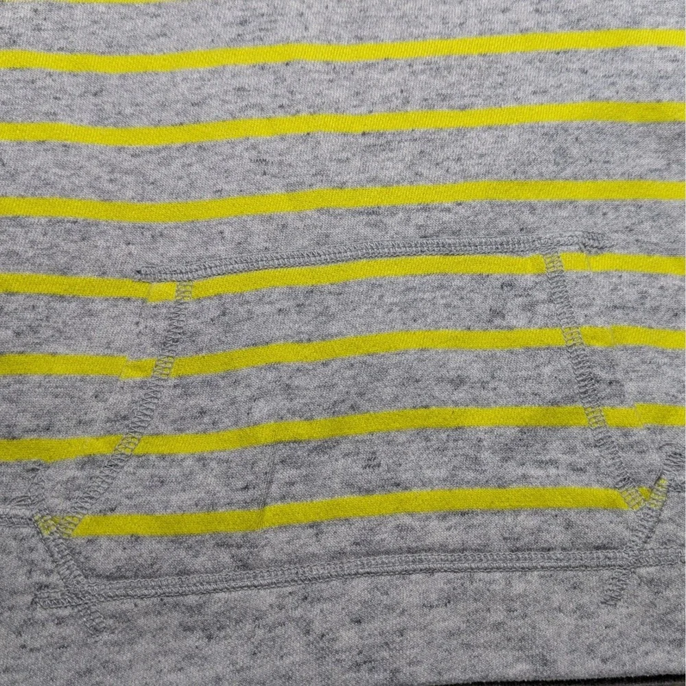 Gap Kids Gray & Neon Yellow Stripe Pullover Sweatshirt Size S‎ (6–7)